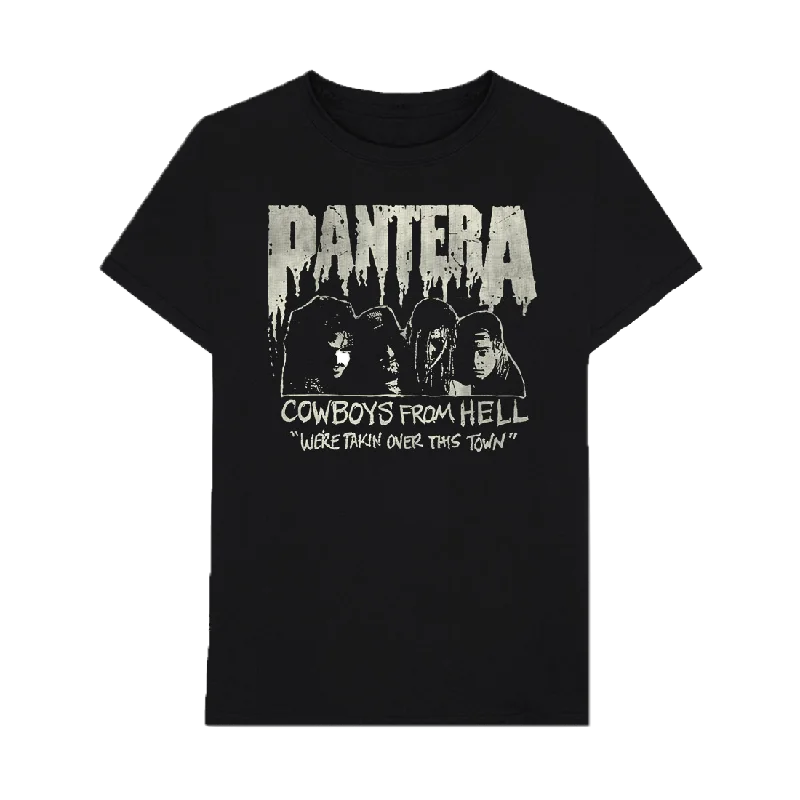 T-Shirt-Slogan-Cowboys From Hell Vintage Flyer T-Shirt