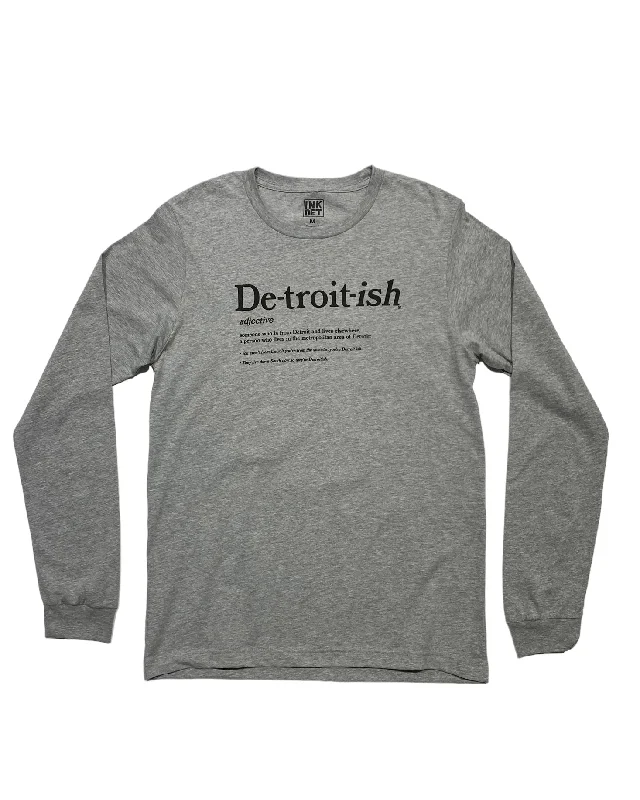 Long-Sleeve-Tie-Dye-Ink Detroit Detroitish Defined Long Sleeve T-Shirt - Athletic Heather