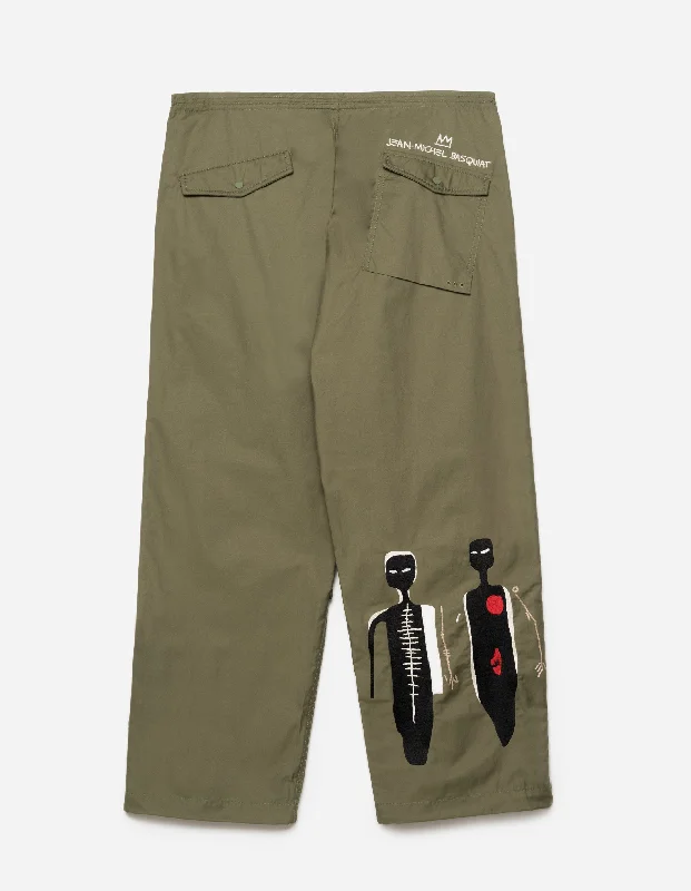 Pants-Purple-5140 Basquiat Nu-Nile Loose Snopants® Olive