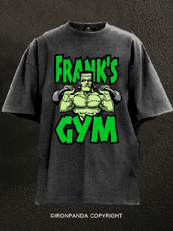 T-Shirt-College-Frankenstein Washed Gym Shirt