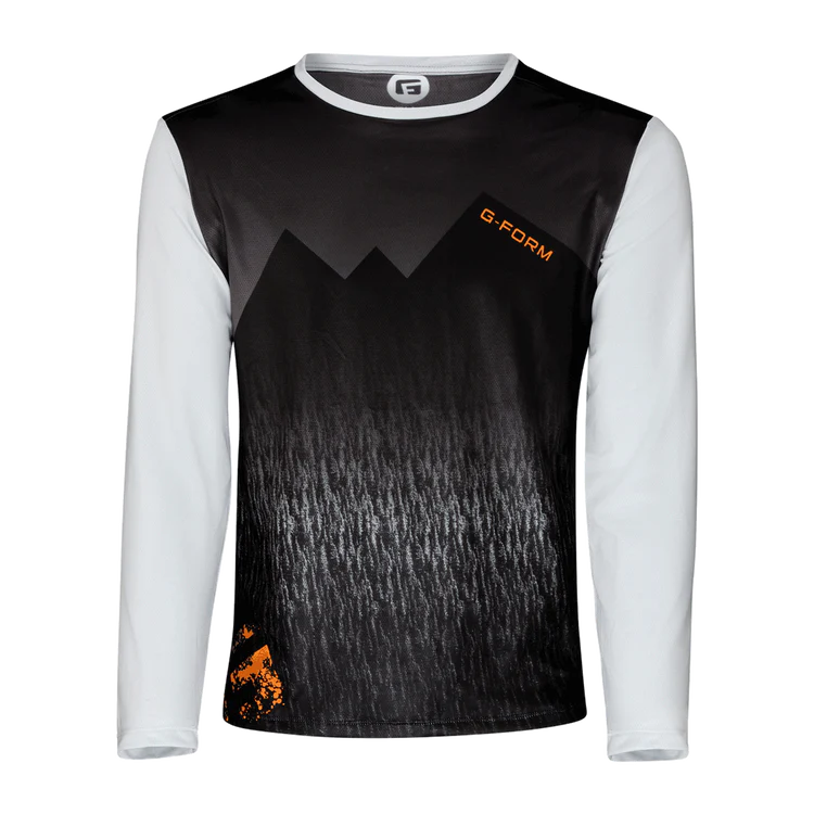 Long-Sleeve-Cropped-G-Form Summit Long Sleeve MTB Jersey - Midnight