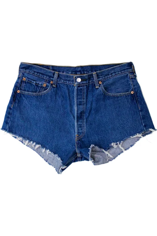 Shorts-High-Waist-Levi's - Mid Blue 501 Cut Offs