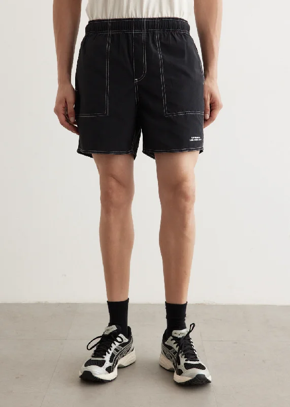 Shorts-Denim-Talley Contrast Stitch Swim Shorts