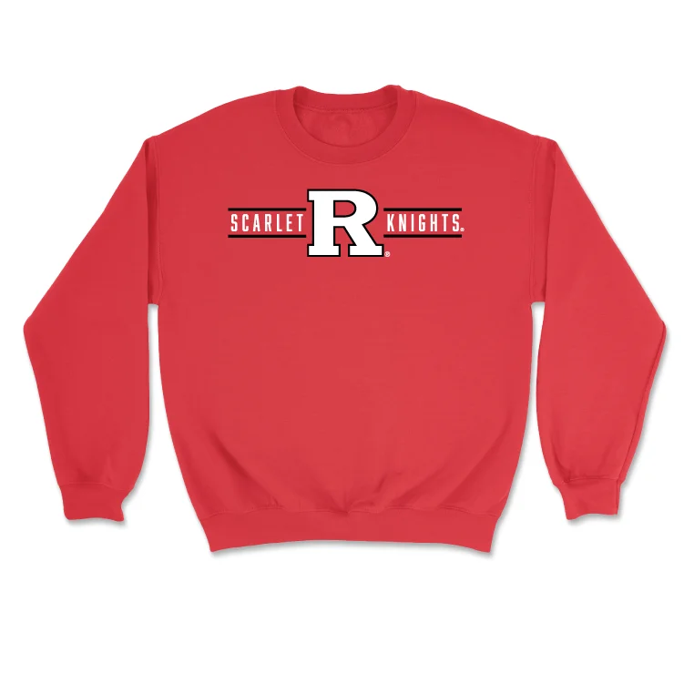 Long-Sleeve-Urban-Style-Red Women's Basketball Scarlet Knights Crew - Antonia Bates