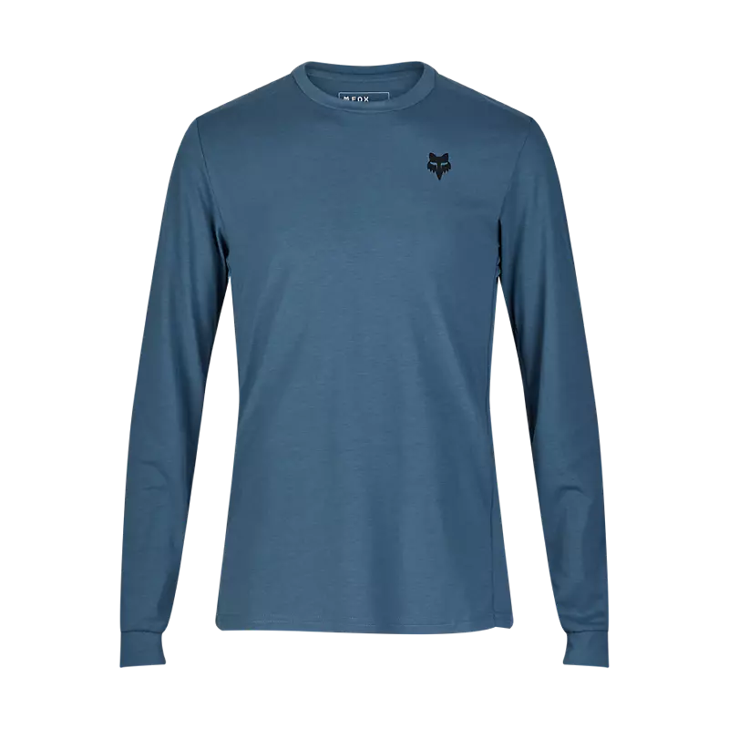 Long-Sleeve-Unisex-Fox Racing Ranger Dri Release Long Sleeve MTB Jersey - Shepherds - Dark Vintage Blue