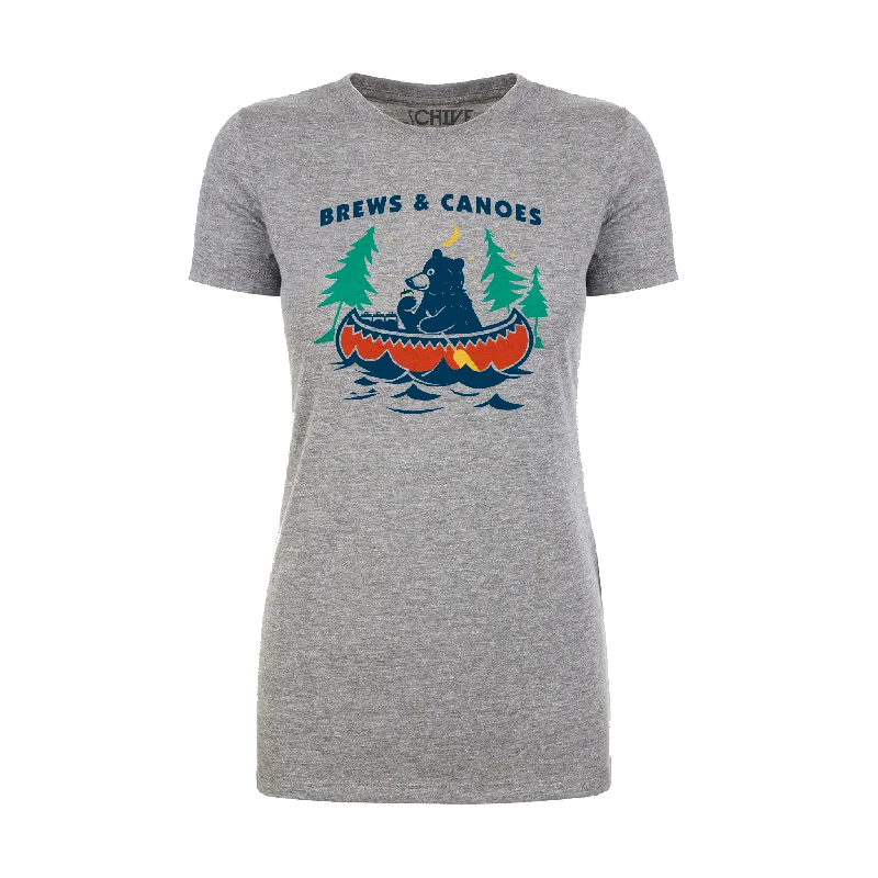 T-Shirt-Family-Matching-Brews And Canoes Women's Tee