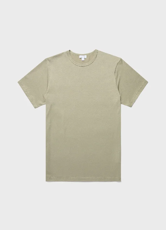 T-Shirt-Music-Band-Men's Classic T-shirt in Pale Khaki