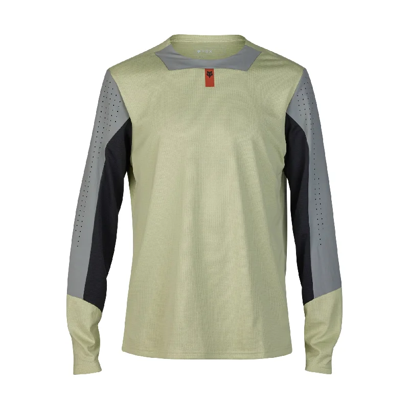 Long-Sleeve-Brown-Fox Racing Defend Long Sleeve MTB Jersey - Cactus