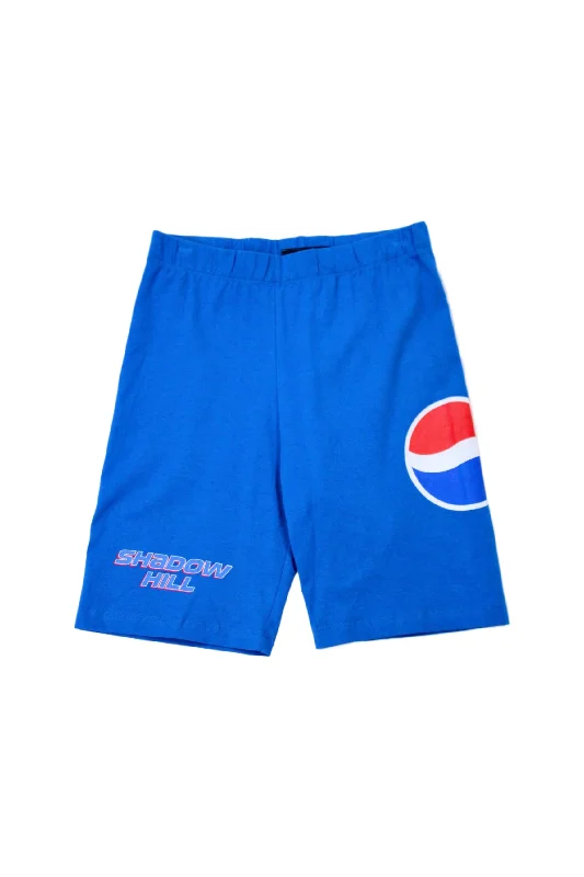 Shorts-Button-Fly-Shadow Hill - Pepsi Bike Shorts