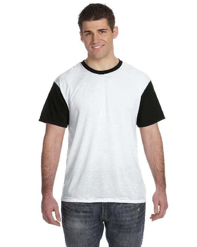 T-Shirt-Sustainable-Sublivie S1902 Men's Blackout Sublimation T-Shirt