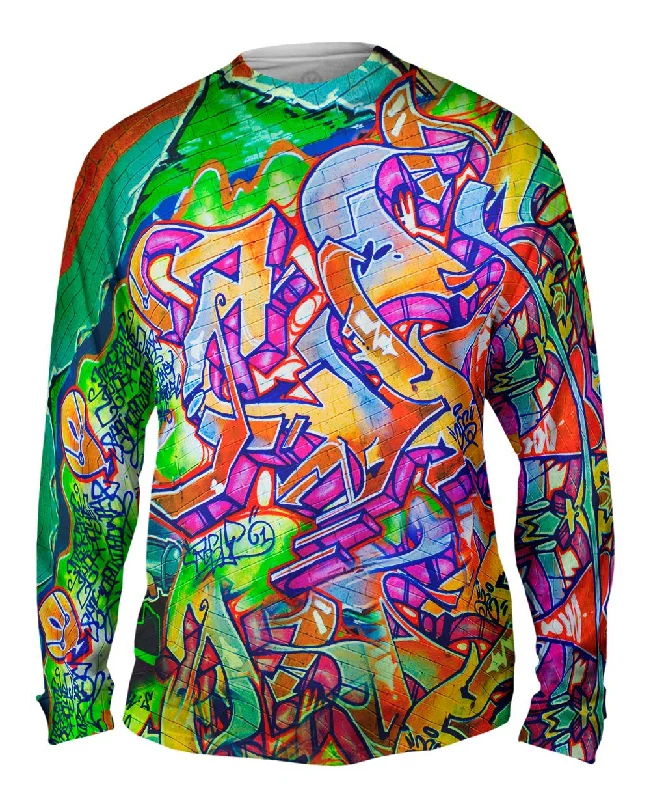 Long-Sleeve-Relaxed-Fit-Graffiti Green Street