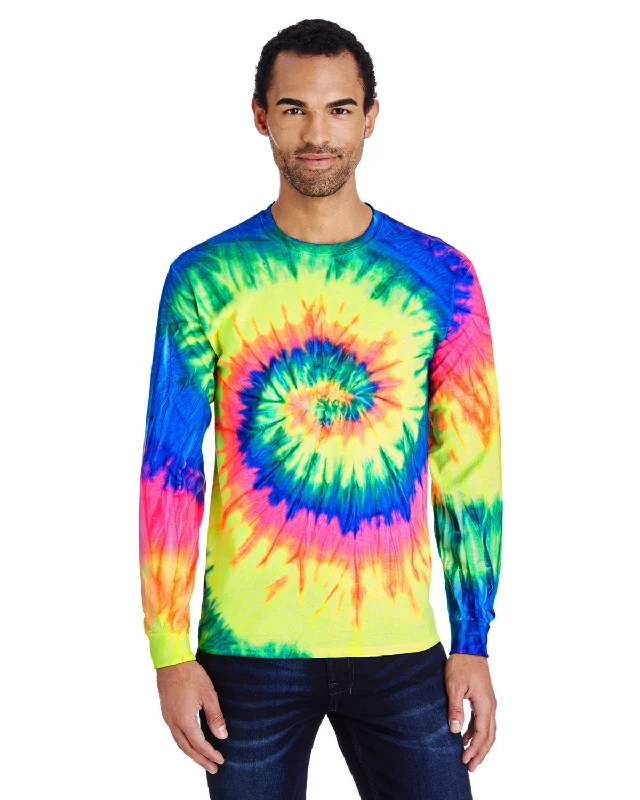 T-Shirt-Crewneck-Tie-Dye CD2000 Adult 5.4 oz. 100% Cotton Long-Sleeve T-Shirt