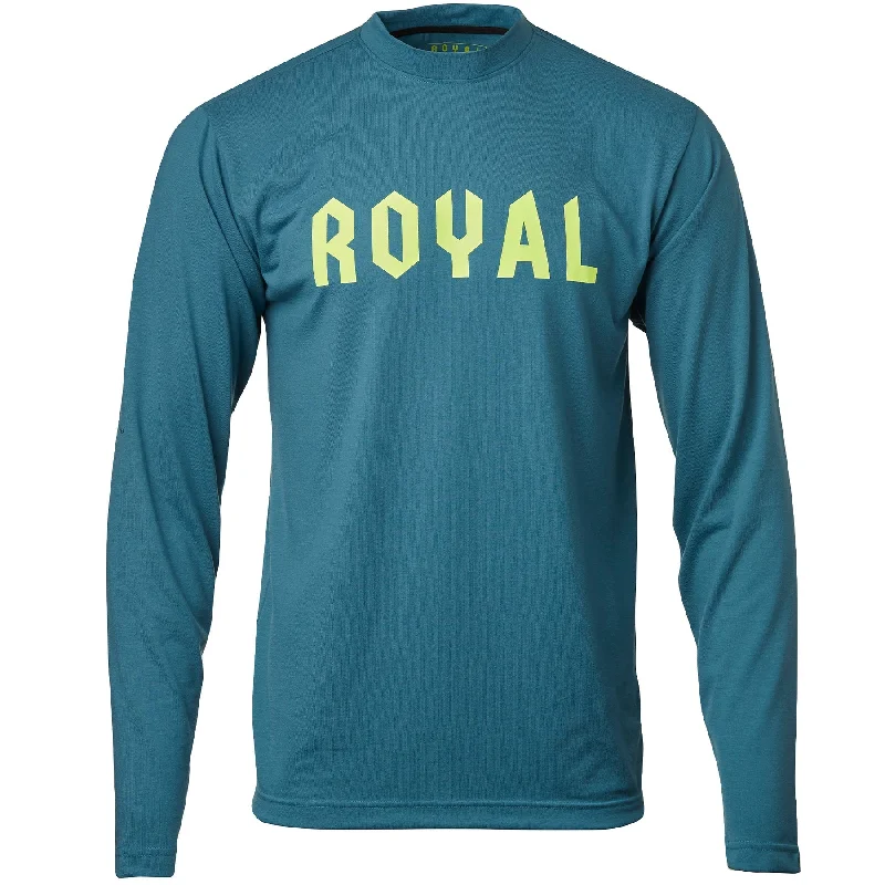 Long-Sleeve-Gothic-Royal Core Long Sleeve MTB Jersey - CORP - Steel Blue Heather - 2022