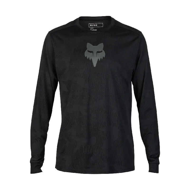 Long-Sleeve-Casual-Fox Racing Ranger Tru Dri Long Sleeve MTB Jersey - Black - 2024