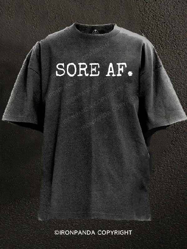 T-Shirt-Streetwear-Sore AF Washed Gym Shirt