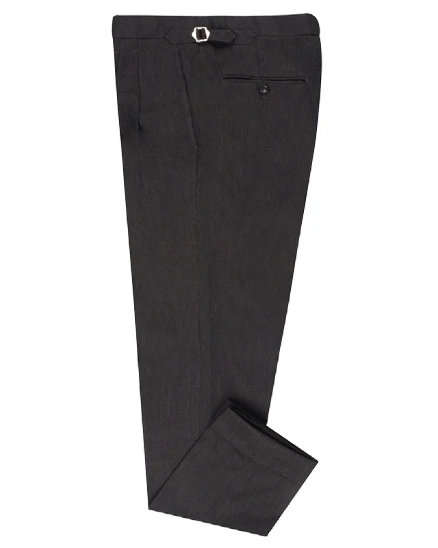 Pants-Baggy-Sondrio: Charcoal Grey Chino