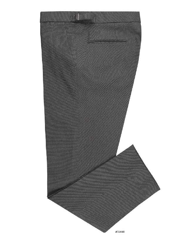 Pants-Solid-Color-Light & Dark Grey Dotted Twill.