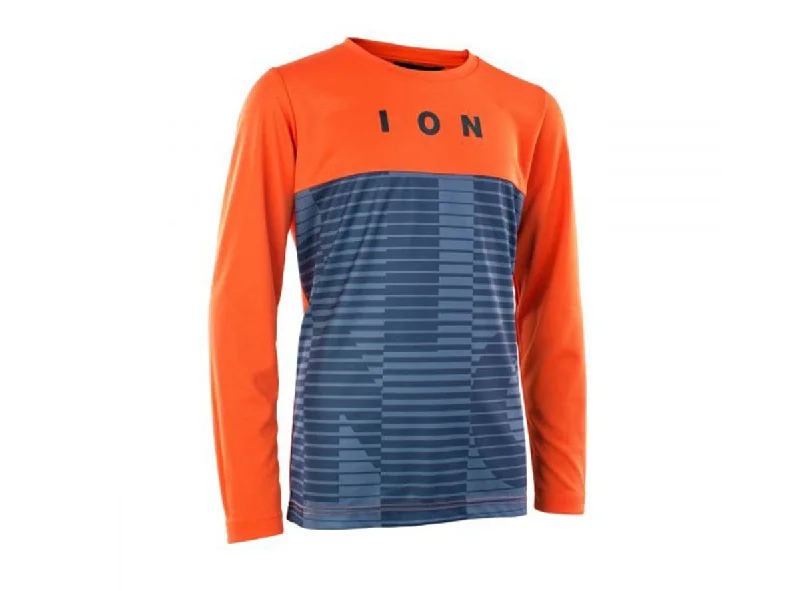 Long-Sleeve-Bamboo-ION Scrub AMP Mesh_ine Long Sleeve MTB Jersey - Youth - Smashing Red - 2021