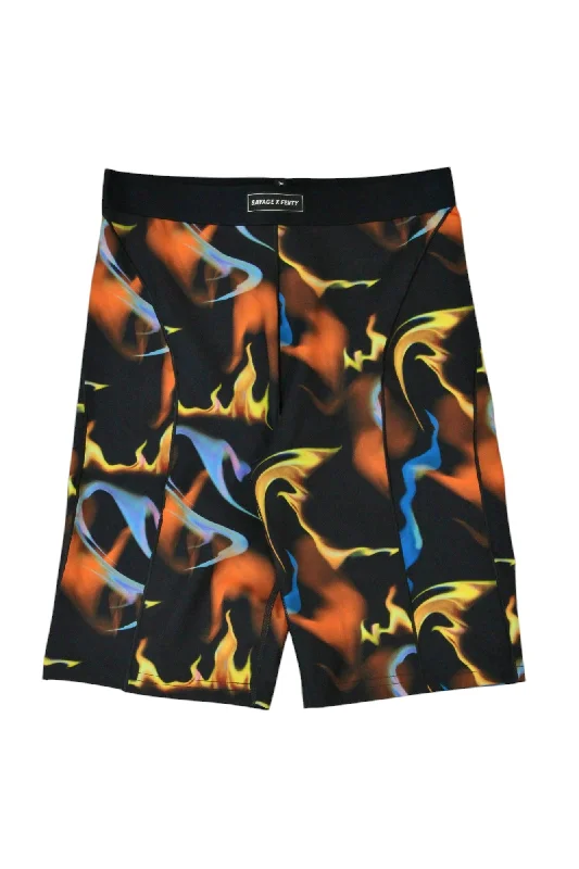 Shorts-Basketball-Savage x Fenty - Flame Print Boxer Shorts