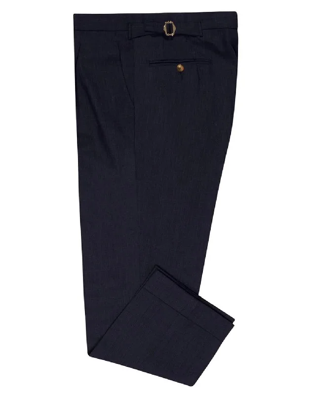 Pants-Elastic-Waist-VBC: Indigo Wool-Linen