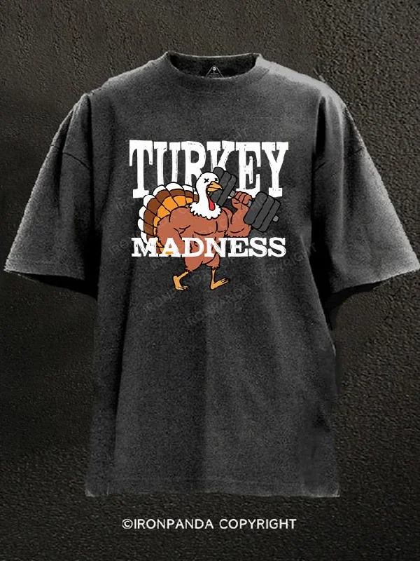 T-Shirt-Sustainable-Turkey Madness Washed Gym Shirt