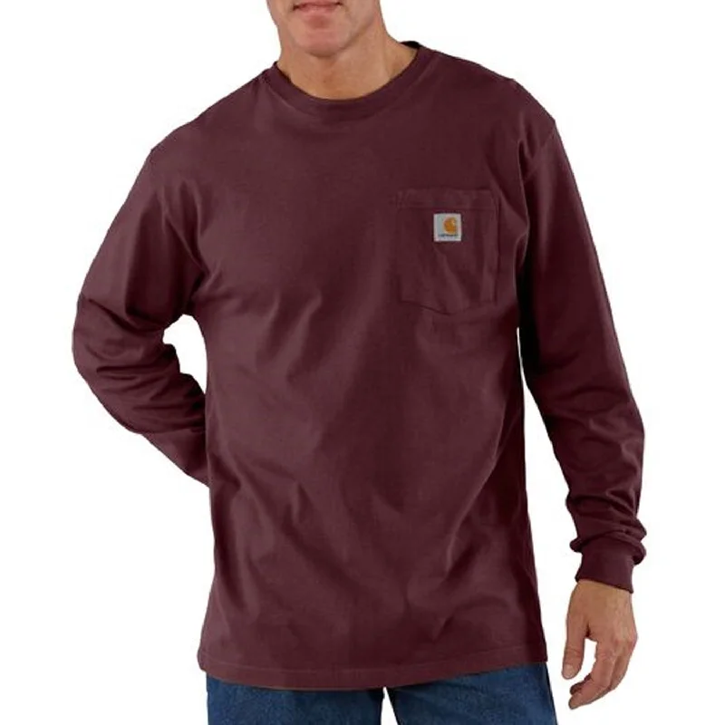 Long-Sleeve-Relaxed-Fit-Carhartt Men's Long Sleeve Pocket T-Shirt_Port