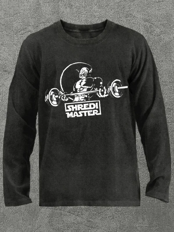 Long-Sleeve-Training-shredi master Washed Gym Long Sleeve Shirt