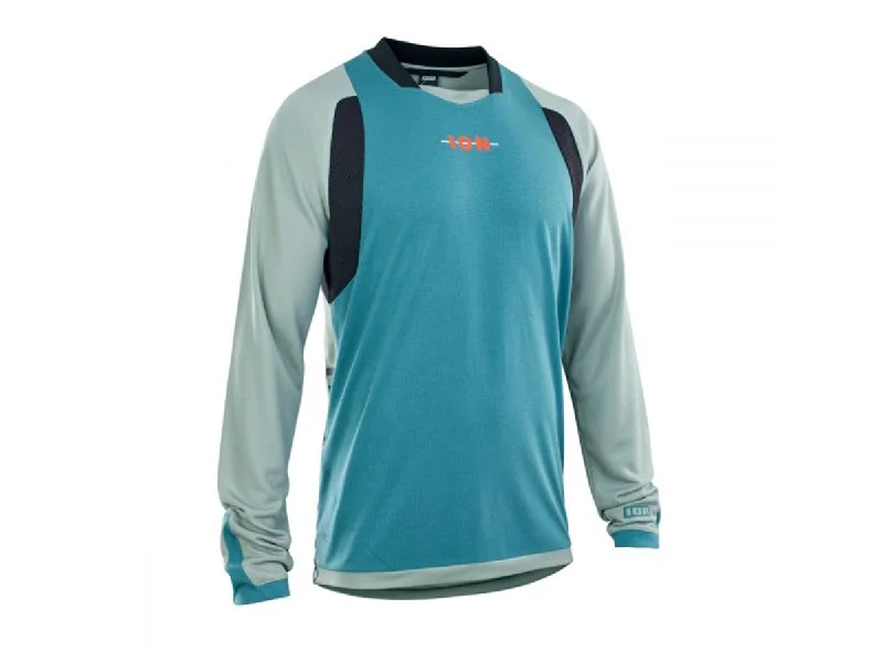 Long-Sleeve-Vegan-ION Scrub AMP Long Sleeve MTB Jersey - Tidal Green - 2021