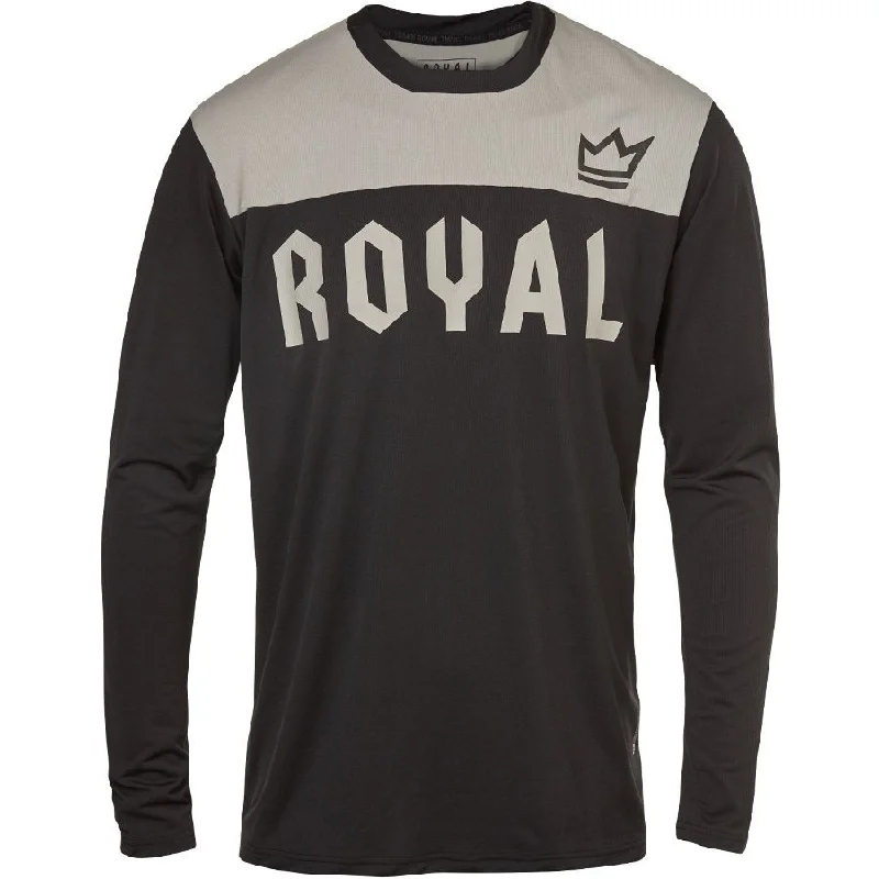 Long-Sleeve-Camo-Royal Apex Long Sleeve MTB Jersey - Black-Gray - 2021