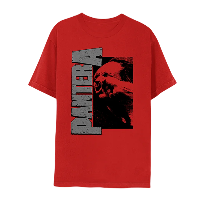 T-Shirt-Relaxed-Fit-Vulgar World Tour 2023 Red T-Shirt