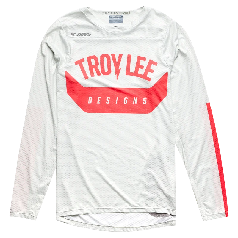 Long-Sleeve-Basketball-Troy Lee Designs Skyline Air Long Sleeve MTB Jersey - Air Core - Cement