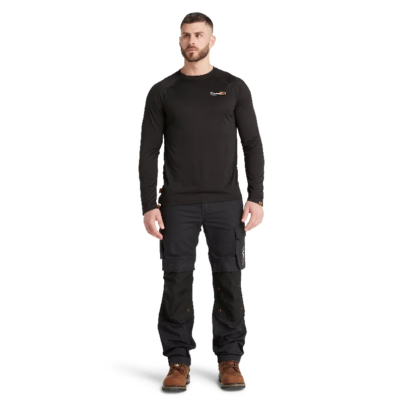 Long-Sleeve-Solid-Color-Timberland PRO Men's Good Sport Wicking Long Sleeve T-Shirt