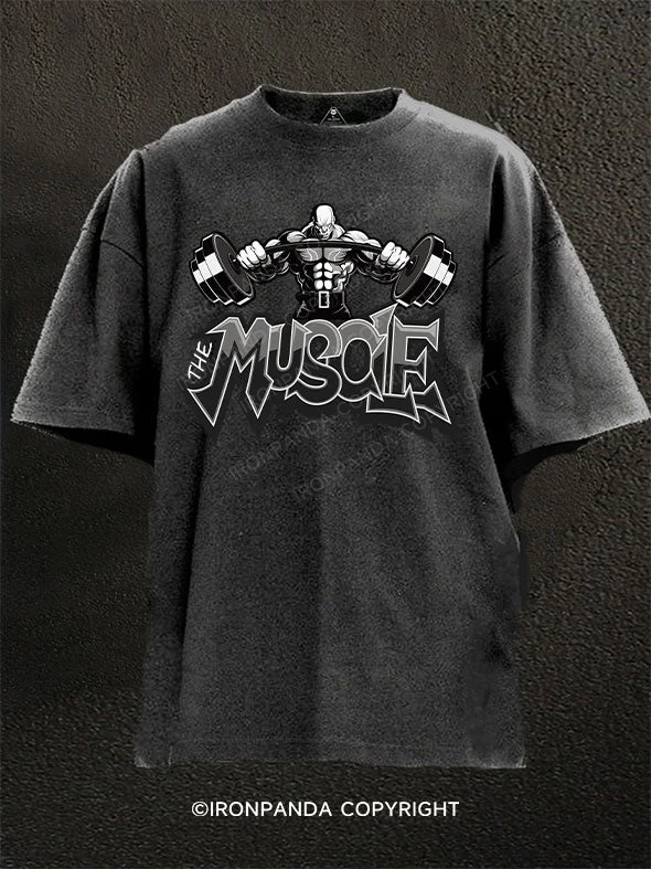 T-Shirt-Designer-the muscle Washed Gym Shirt