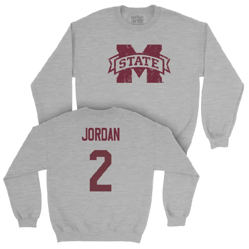 Long-Sleeve-Vegan-Sport Grey Women's Basketball Classic Crew - Jerkaila Jordan