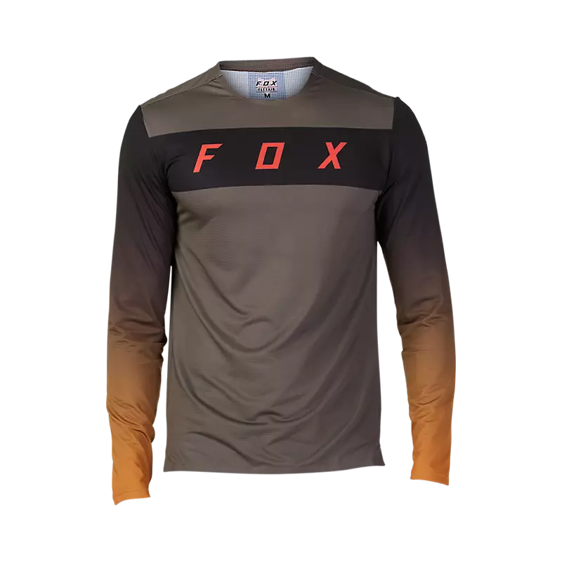 Long-Sleeve-Stylish-Fox Racing Flexair Long Sleeve MTB Jersey - Arcadia - Dirt