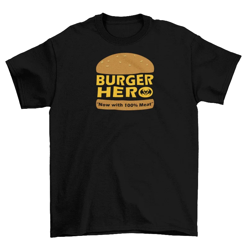 T-Shirt-College-Classic Burger Hero - T-Shirt