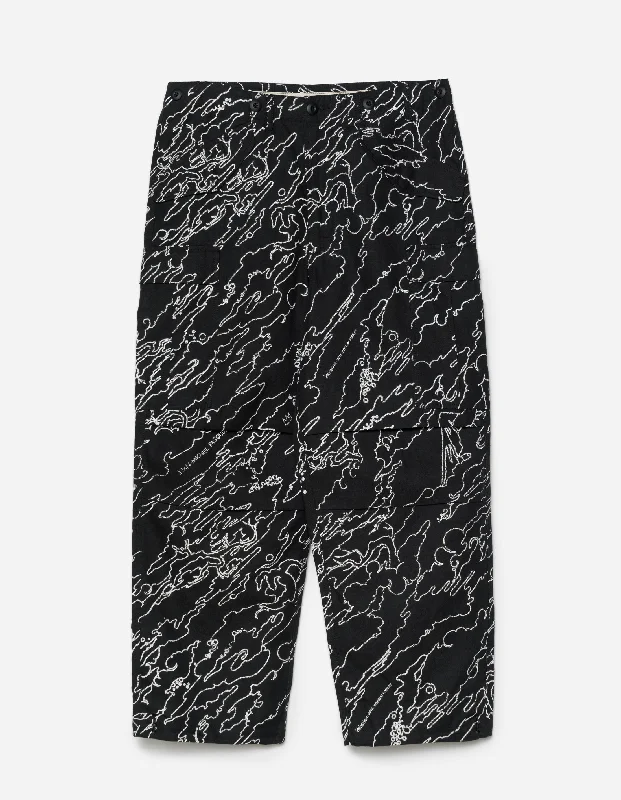 Pants-Joggers-5136 Maha Basquiat M65 Cargo Pants Black