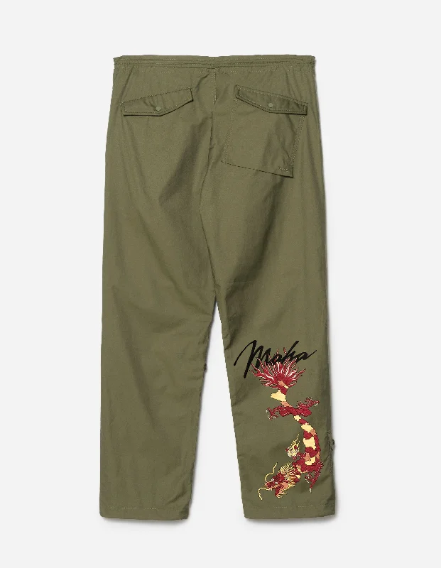 Pants-Windproof-5264 Tour Dragon Map Straight Snopants Olive OG-107F