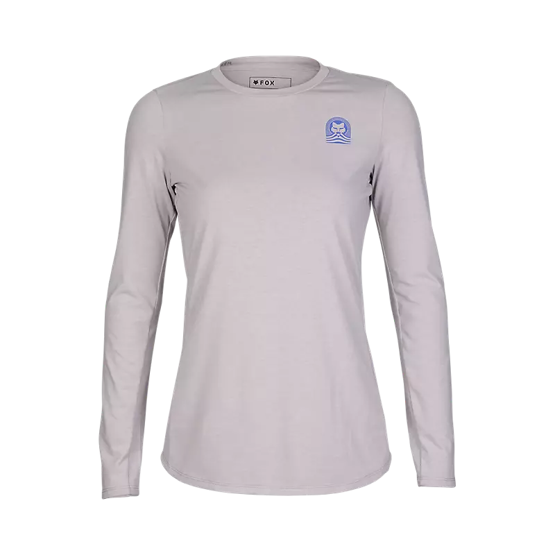 Long-Sleeve-School-Fox Racing Ranger Dri Release Long Sleeve MTB Jersey - Womens - Gray-Light Gray