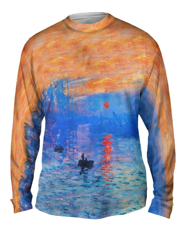 Long-Sleeve-Outdoor-Claude Monet - "Impression Sunrise" (1873)