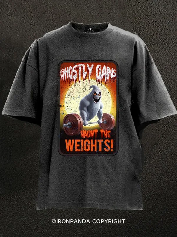 T-Shirt-Washable-ghostly gains Washed Gym Shirt