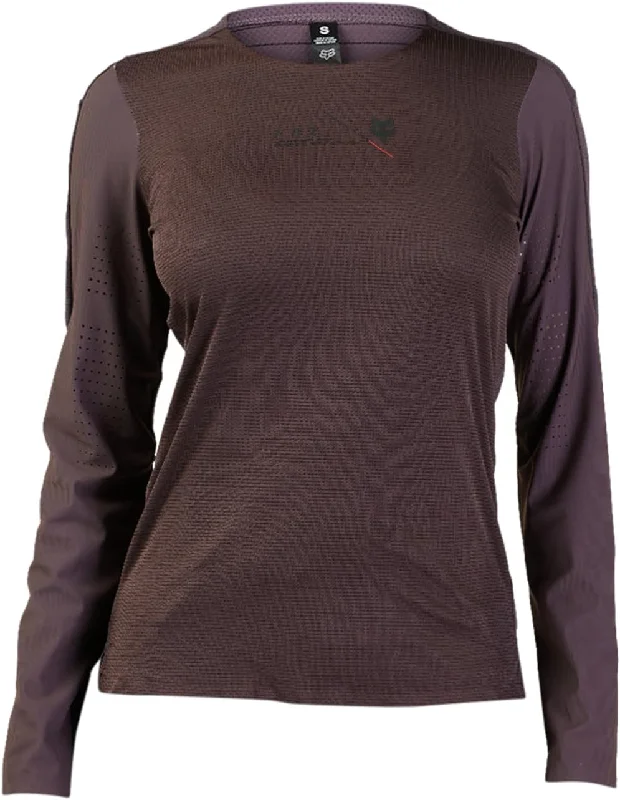 Long-Sleeve-Thermo-Regulated-Fox Racing Flexair Pro Long Sleeve MTB Jersey - Womens - Purple