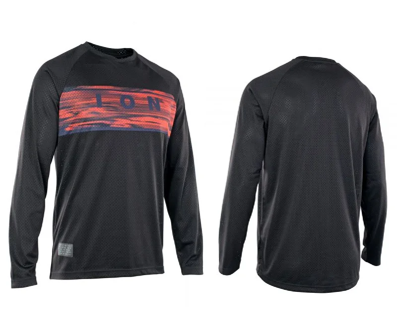 Long-Sleeve-Hooded-ION Scrub 2.0 Long Sleeve MTB Jersey - Black - 2021