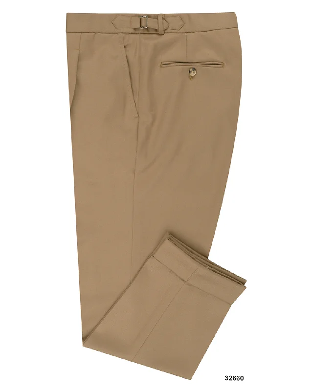 Pants-Beige-Loro Piana: Faded Light Brown Twill