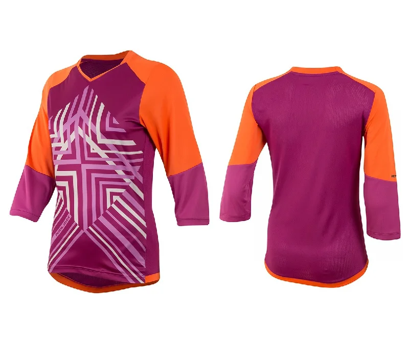 Long-Sleeve-Beige-Pearl Izumi Launch 3/4 Sleeve MTB Jersey - Womens - Clementine