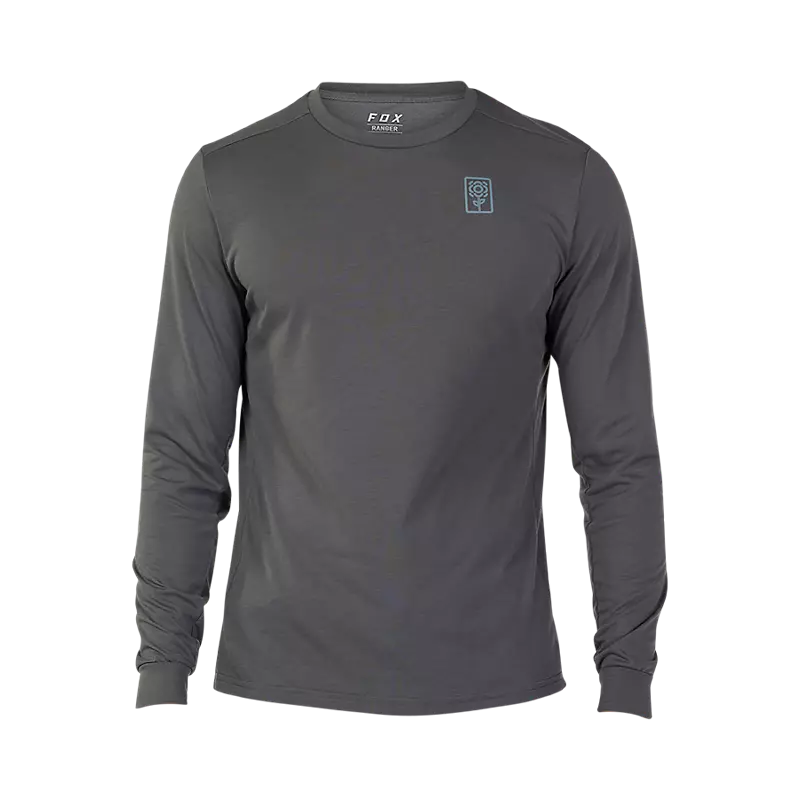 Long-Sleeve-Mock-Neck-Fox Racing Ranger Dri Release Long Sleeve MTB Jersey - Dark Shadow - 2023