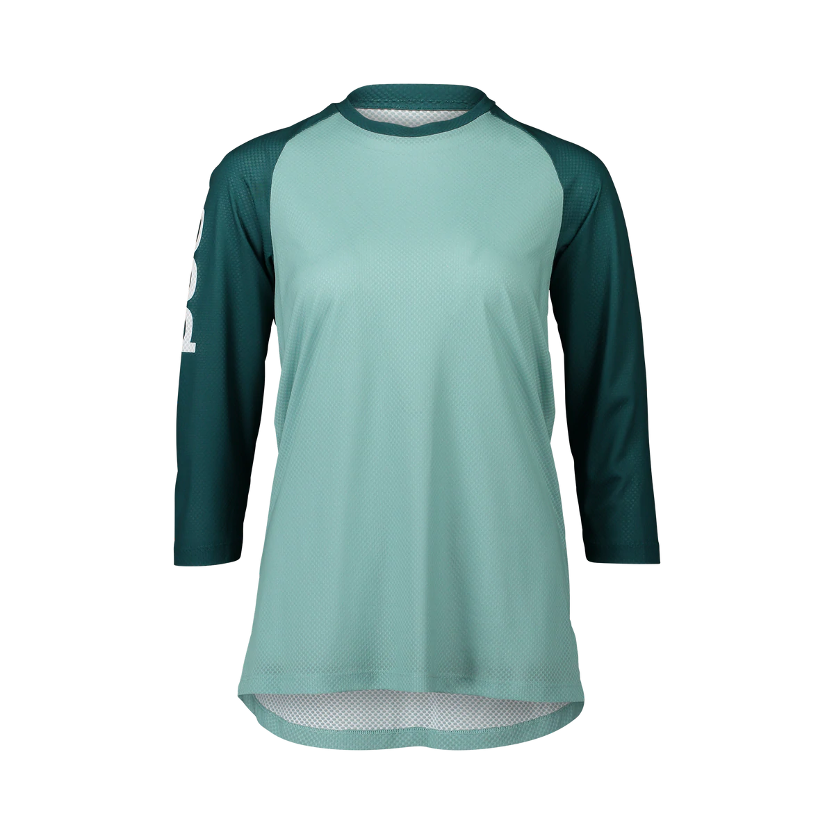 Long-Sleeve-Skateboarding-POC Pure 3/4 Sleeve MTB Jersey - Womens - Light Dioptase Blue-Dioptase Blue