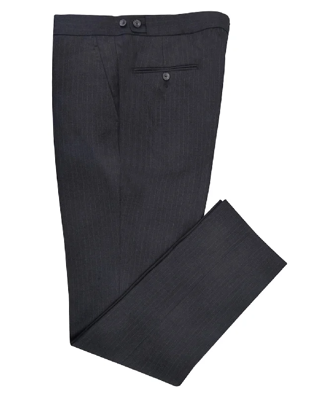 Pants-Flex-Dugdale Grey Pinstripes on Midnight Grey