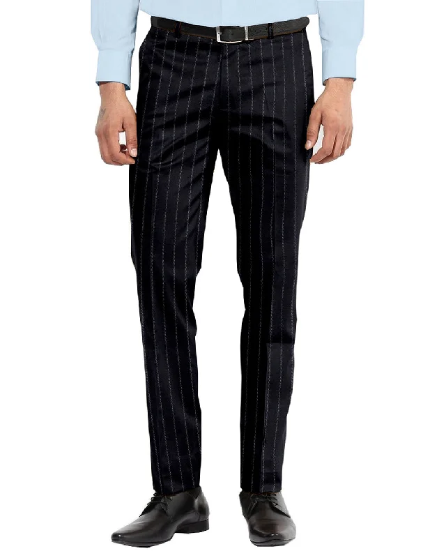 Pants-Vintage-Dugdale Royal Classic - Navy Narrow Subdued Chalk