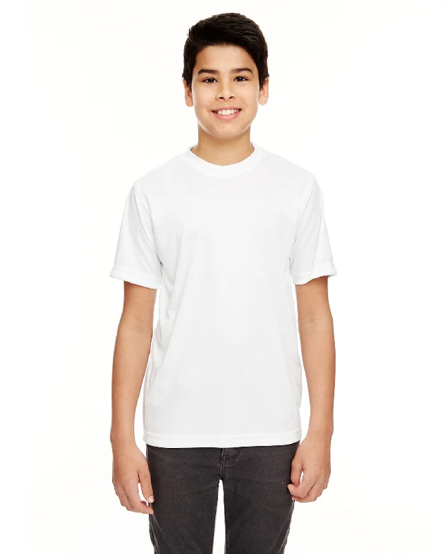 T-Shirt-DTG-Print-UltraClub 8620Y Youth Cool & Dry Basic Performance T-Shirt